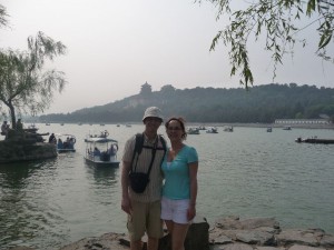 Vorm Panorama des Sommerpalastes