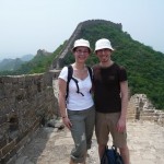 Wir beide auf der Grossen Mauer